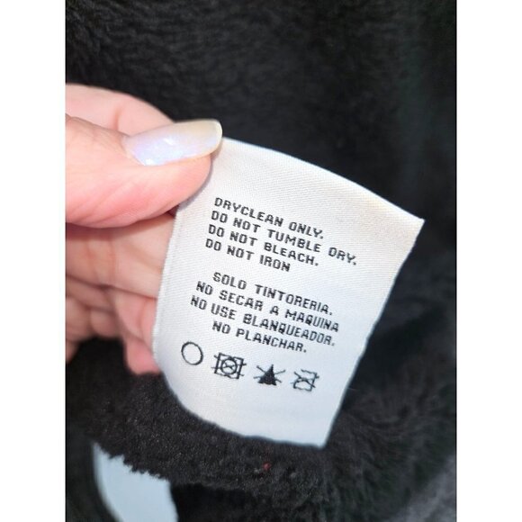 Buckle Black Mens XL Coat Bomber Zip Up Grey Space Dye Pockets Sherpa Lined Logo - Picture 11 of 12